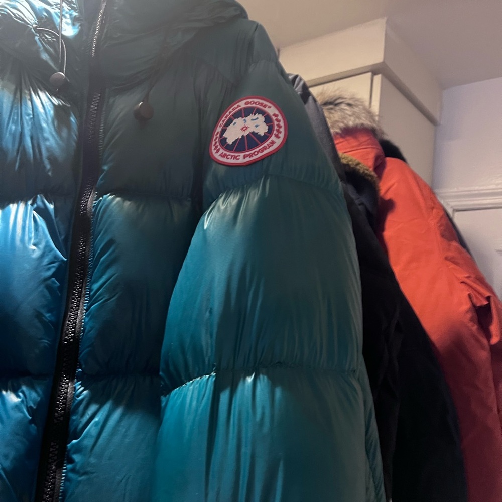 Canada Goose Blue Puffer Jacket
